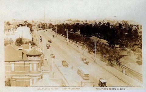 Wellington Parade, East Melbourne, c1920