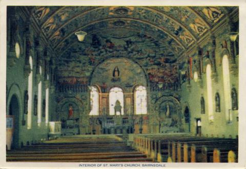 Interior of St Mary's Church, Bairnsdale 