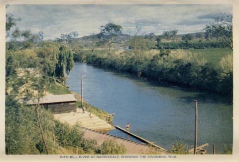 Mitchell River at Bairnsdale Showing the Swimming Pool