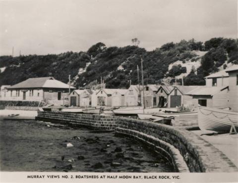 Boatsheds at Half Moon Bay, Black Rock