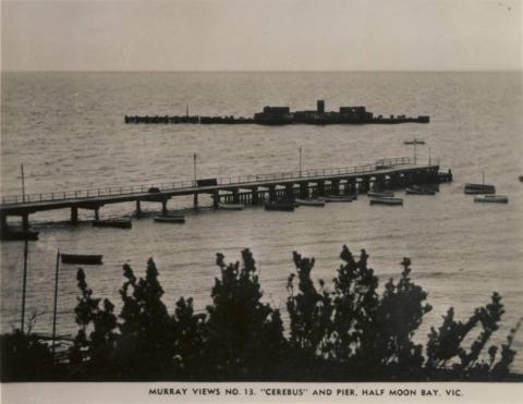 Cerebus (Cerberus) and Pier, Half Moon Bay, Black Rock