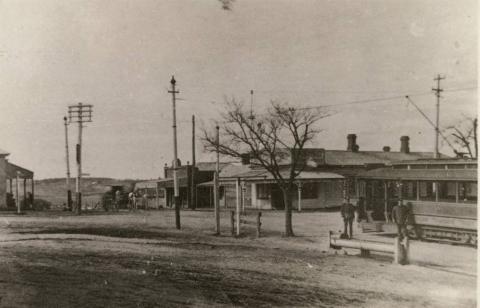 Tram terminus, Burwood, 1917