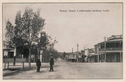 Barker Street, Castlemaine (looking south), 1915