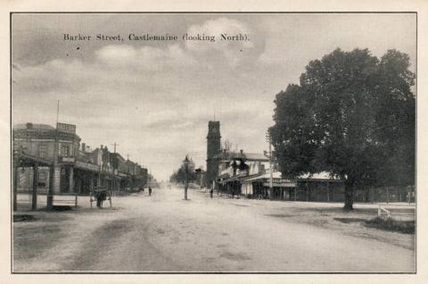 Barker Street, Castlemaine (looking north), 1915