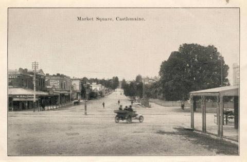 Market Square, Castlemaine, 1915