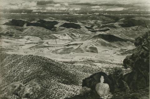 View from Mount Buffalo, 1954