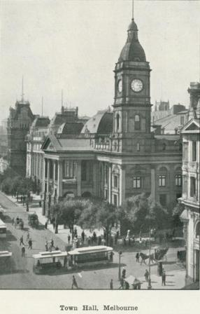 Town Hall, Melbourne, 1918