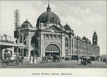 Central Railway Station, Melbourne, 1918