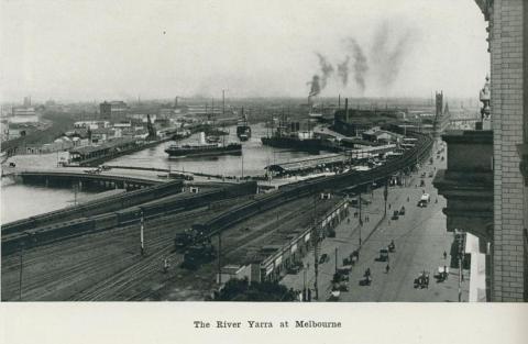 The River Yarra at Melbourne, 1918