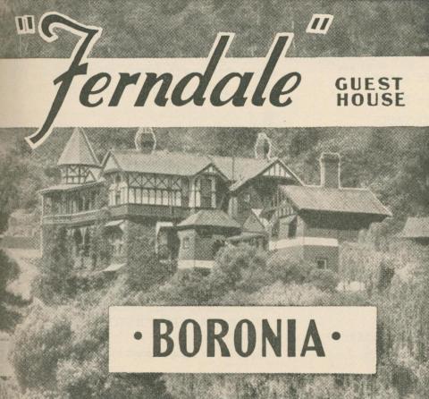 Ferndale Guest House, Boronia, 1947-48