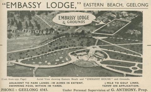 Embassy Lodge Grounds, Geelong, 1947-48