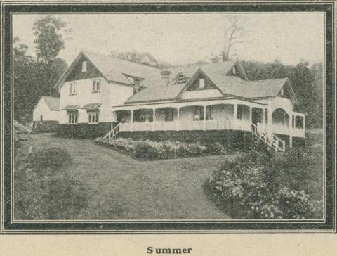 Kooringa Boarding House (Summer), Marysville, 1918-20