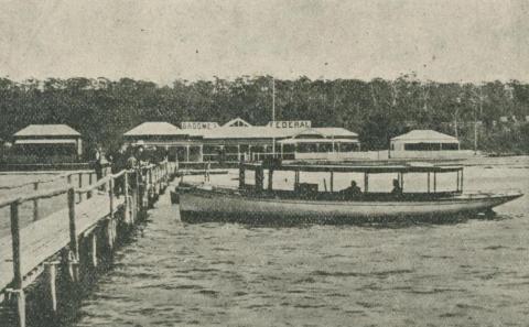 The Federal Boarding House - Fleet of Motor Boats, Lakes Entrance, 1918-20