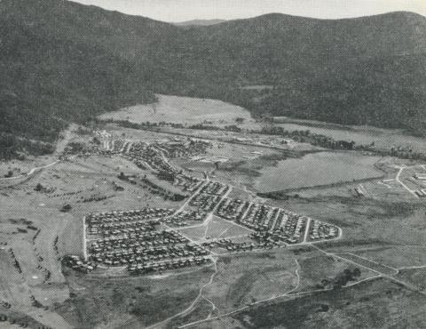 Mount Beauty township and pondage, 1964