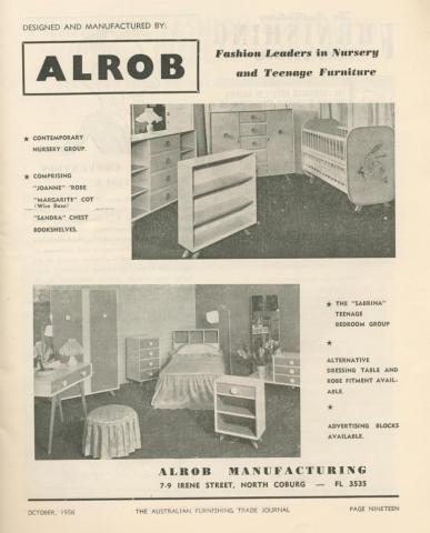 Alrob, Coburg North, 1956