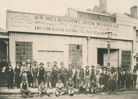 Johns & Waygood workshop, 84 Flinders Lane, Melbourne, 1876