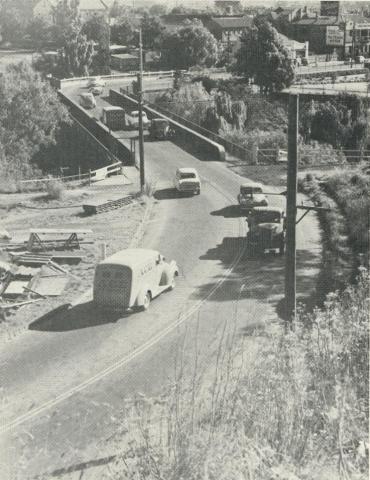 The Old Johnston Street Bridge, Abbotsford, demolished 1959