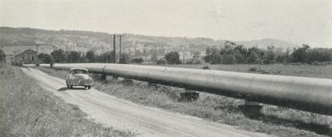 The pipe line from Latrobe River to the Maryvale Mill, 1958