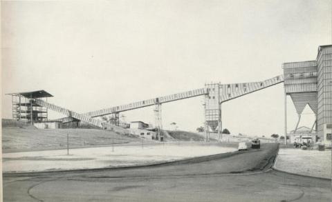 The coal conveyor to the Maryvale power plant, 1958