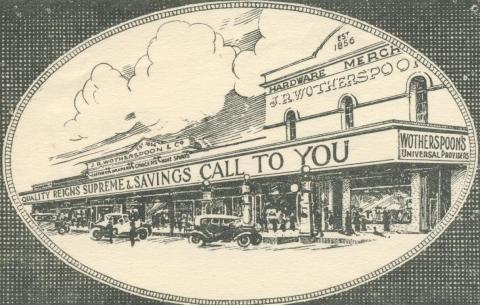 Wotherspoon Store, Beaufort, 1937