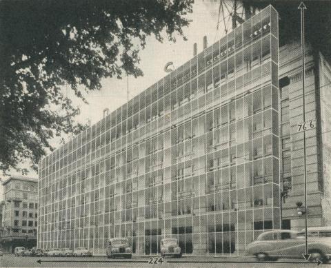 Herald-Sun Building, Flinders Street, Melbourne, 1957