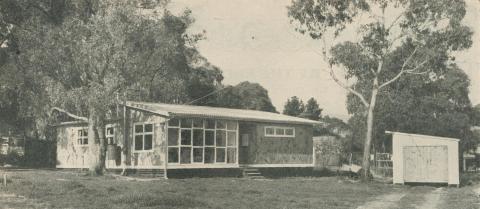 House in bush setting at Boronia, 1958