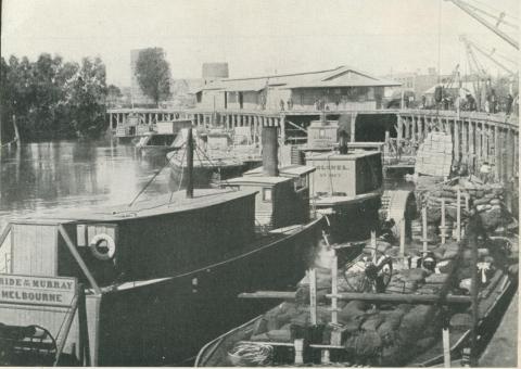 Steamboats on the Murray River, Echuca, 1950