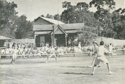 Tennis Club, Victoria Park, Echuca, 1950