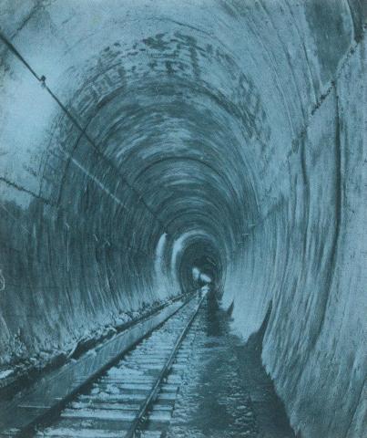 The West Kiewa Station tailrace tunnel, 1971