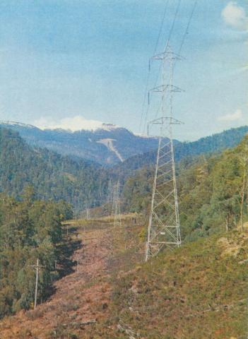 Powerline from McKay Creek Station, 1971