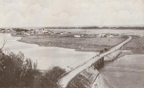 North Arm and Bridge, Lakes Entrance, 1934