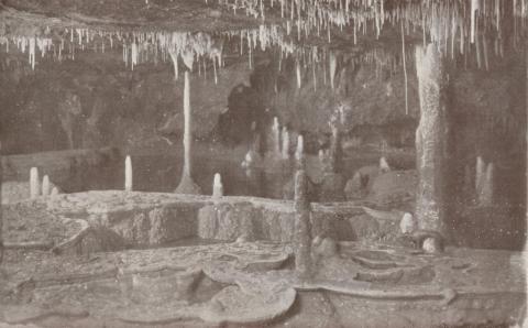 Royal Cave, showing the Twelve Apostles, Buchan, 1934