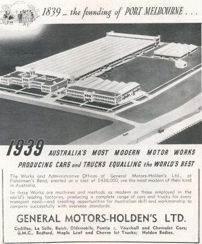 General Motor-Holden's Ltd, Fishermans Bend, 1939