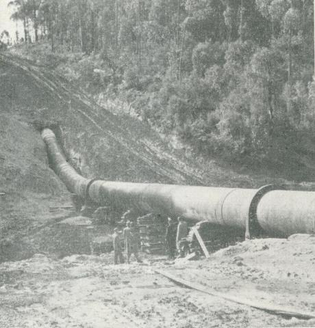 The Upper Yarra-Silvan Conduit, Upper Yarra Dam, 1954