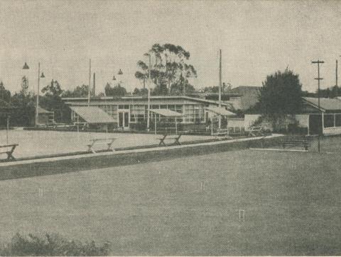 Wangaratta Bowling and Croquet Club Greens, 1960