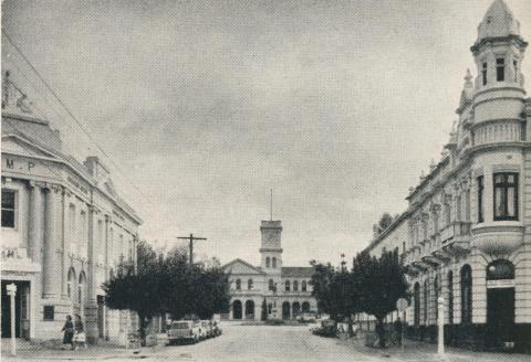 Nolan Street and the Post Office, Maryborough, 1961