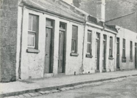 Slum Houses built on allotments with frontage of ten feet, Fitzroy, 1942