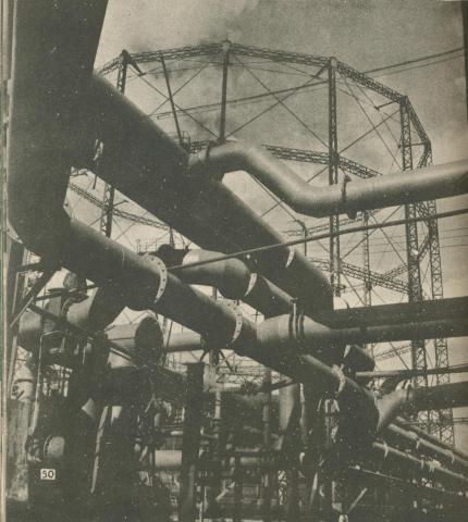 West Melbourne Gas Works, 1950