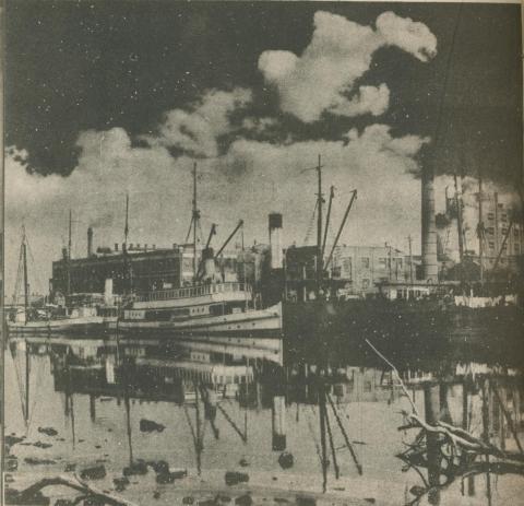 Ships at Footscray, 1950