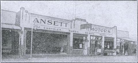 Ansett Motors, Hamilton, 1938