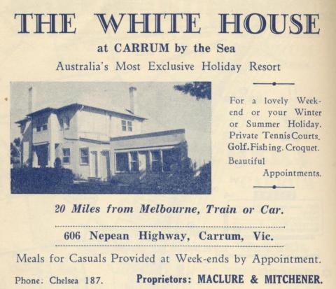 The White House, Carrum, 1949