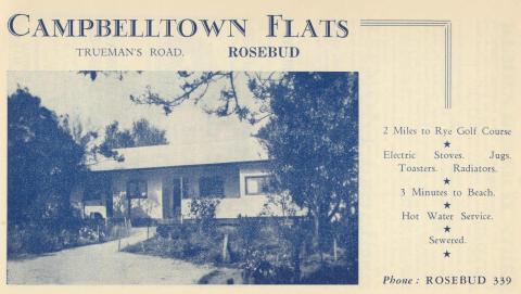 Campbelltown Flats, Rosebud, 1949