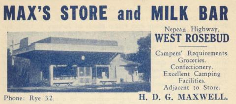 Max's Store, West Rosebud, 1949