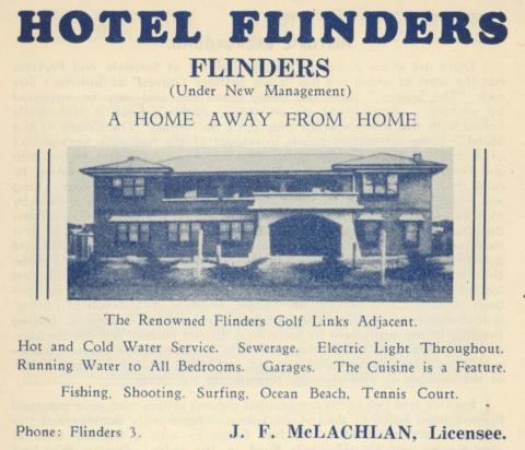 Hotel Flinders, Flinders, 1949