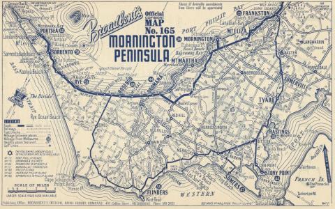 Map Mornington Peninsula, 1949