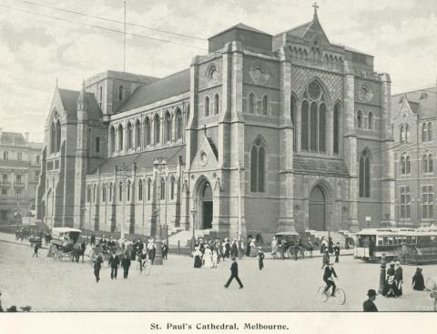 St Paul's Cathedral, Melbourne, 1900