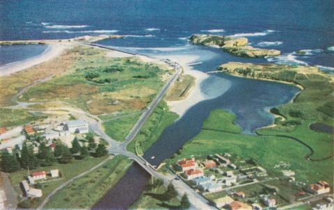 Merri River mouth, Warrnambool, c1960