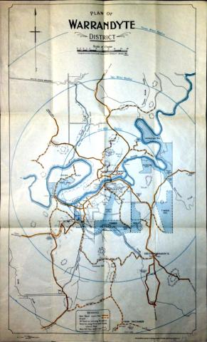 Map of Warrandyte, 1937