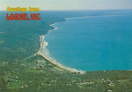 Aerial view of Lorne on the Great Ocean Road