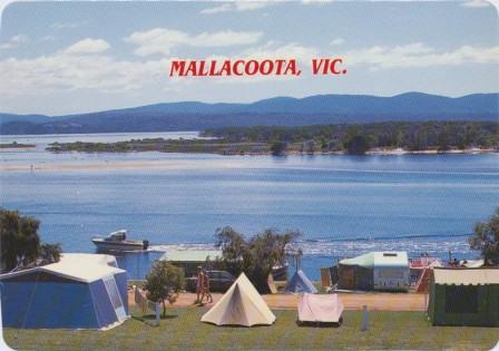 Caravan Park and foreshore reserve at Mallacoota